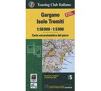 Gargano. Isole Tremiti 1:50.000-1:5000. Carta escursionistica del parco. Con Libro: Guida del parco