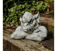 Gargoyle guardiano del cancello guardiano statua in pietra 33 cm 31 kg grigio...
