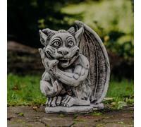 Gargoyle Spinner guardiano del cancello statua in pietra 38 cm 23 kg grigio c...