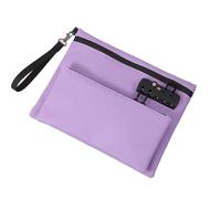 Garhomtur 2025 Borse da viaggio con lucchetto, a doppio strato, antifurto, con chiusura a zip, accessori per borse, organizer per certificati di contanti, Viola, 11.41*8.66 inches