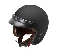 Garibaldi casco vintage jet G02X 2206 fibra di vetro Nero opaco M