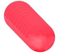 GARIOUANS 10 Pellicole Autoadesive per Illuminazione Ambientale Rosse, Filtri Gel per Luce Calda Diametro 12 Cm, Fogli Diffusori per Correzione Colore Led, per Camere da Letto e