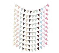 GARIOUANS 10 Pezzi Bandierine Triangolari Decorative per Feste Striscione Resistente e Non Sbiadito Adatto per Decorazioni Classe Casa e Speciali
