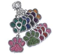 GARIOUANS 10 Pezzi Ciondolo Con Impronta Di Piede Ciondolo Con Collare Per Animali