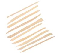 GARIOUANS 10 Pezzi Strumenti in Legno per Modellare e Scolpire Argilla Attrezzi per Ceramica Pasta Modellare e Terracotta per Progetti Artistici e Sculture Fai da Te
