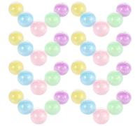 GARIOUANS 100 Capsule Rotonde Vuote 38 Mm Trasparenti per Distributori Automatici, Contenitori di Plastica Riutilizzabili per Bomboniere, Premi e Caramelle Gommose Fai da Te, per