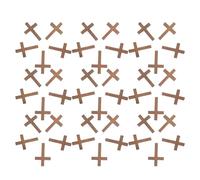 GARIOUANS 100 Pezzi Mini Ciondoli a Croce in Legno per Bomboniere Religiose, Portachiavi della Fede per Chiavi Auto, Ciondoli Artigianali Fai da Te per Collane e Progetti Pasquali