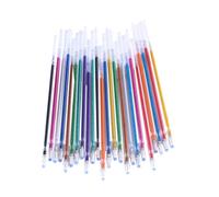 GARIOUANS 100 pezzi Ricariche Penna Gel Glitter Colorate Inchiostro Fluido Senza Perdite Ricariche Penna Neutre per Scrittura Liscia Quotidiana Sfera per Ufficio e Studio