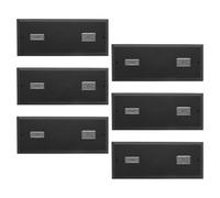 GARIOUANS 12 in Plastica Resistente, Set da 6 Mini Basi Rettangolari per Esposizione e Organizzazione di Modellini, Supporto Compatto per Collezionisti e Decorazioni da Casa