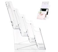 GARIOUANS 1pezzi Organizzatore File in Trasparente per Documenti e Riviste Organizzatore Vassoi per Documenti Scrivania Depliant per Ufficio e Casa