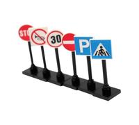 GARIOUANS 1set Segnali Stradali Miniatura per Strumenti Didattici per Giocattoli di Traffico per Insegnare Le Regole Stradali e Decorare Feste Tema Trasporti