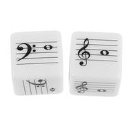 GARIOUANS 2 Dadi Didattici Musicali in Plastica Note e Simboli per Principianti, Gioco Educativo per Lettura Musica e Teoria Musicale, Strumenti Montessori in Età Prescolare, Sussidio
