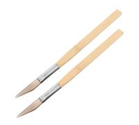 GARIOUANS 2 Pezzi Agate Burnishing Tool with Wood Handle Jewelry Polishing Instrument for And Stone Buffer for Handcrafted Crafting And Maintenance