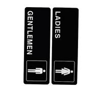 GARIOUANS 2 Pezzi Cartelli Adesivi per Toilette Uomo e Donna Segnaletica Bagno per Attività Commerciali Design Elegante e Resistente per Hotel Ristoranti e Centri Commerciali