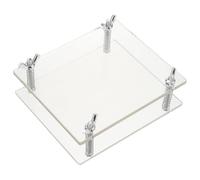 GARIOUANS 2 Pezzi Dispositivo Correttore Pieghe Carte Acrilico per Riparazione e Pressatura Biglietti da Visita e Carte Sportive Accessorio Portatile per Protezione e Restauro Collezionabili