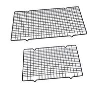 GARIOUANS 2 Pezzi Graticola Raffreddamento Pane e Biscotti Rete BBQ Antiaderente Supporto per Cottura e Raffreddamento Accessorio per Barbecue e Verdure Secche