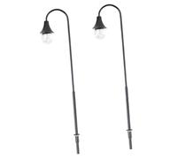 GARIOUANS 2 pezzi Luce Calda per Mini Casa Modello Stabile per Tavolo Sabbia e Layout Treno Decorazione Paesaggio DIY