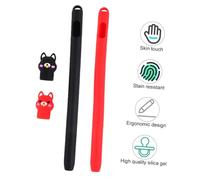 GARIOUANS 2 pezzi Protezione per Pencil ª in Silicone Morbido Custodia Antiurto Nero e Compatto per Proteggere Punta e Facilità di Trasporto