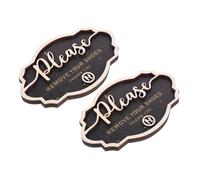 GARIOUANS 2 Pezzi Segnali in Legno Please Remove Your Shoes Targa Rustica per Porta d Ingresso e Hall Decorazione Accogliente per Casa e Feste