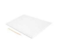 GARIOUANS 2 Set Righelli Trasparenti in Plastica con Stencil Linee Dritte Spaziatura per Scrittura Calligrafica e Disegno Linee per Esami e Università