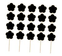 GARIOUANS 20 pezzi Mini Lavagnette Nere Fiore Segnaposto e Etichette per Piante Resistenti e Lavagna Giardino per Decorazioni Matrimonio e Feste Cartellini Creativi per Messaggi e