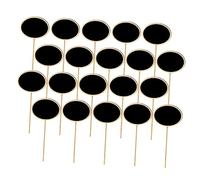 GARIOUANS 20 pezzi Mini Lavagnette Ovali in Segnaposto con Lavagnetta per Messaggi Etichette per Piante e Decorazioni Matrimonio per Giardino Buffet e Feste Facili Usare con Gessetto