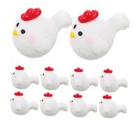 GARIOUANS 20 Pezzi Mini Resin Chicken Figurines For Fairy Garden Decor Tiny Chick Animal Models For Micro Landscape Easter Party And Home DIY Craft Accessories