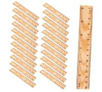 GARIOUANS 20 pezzi Righelli in Legno per Studenti Doppia Scala Incisa per Misurazioni Precise Accessori Scolastici per e Progetti Creativi Strumenti Lineari per Ragazzi