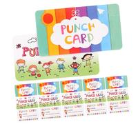 GARIOUANS 20fogli Schede Incentivo Comportamentale Per Studenti Carte Premiazione Per Insegnanti Punch Card Per Motivare e Premiare Per Classe