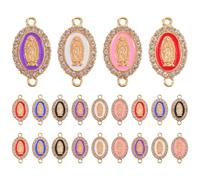 GARIOUANS 24 Pezzi Ciondoli Pendenti in Lega a Forma di Figura Religiosa per Accessori per Gioielli Fai da Te, Non Facili da Deformare, Eleganti e Delicati per Bracciali e Collane