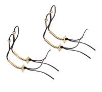 GARIOUANS 2pezzi Contaperline in Ottone Portatile per Preghiera Buddista da Contatore di Perline Manuale per Canti Meditazione Cerimonie Religiose Strumento per Donne