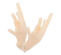 GARIOUANS 2pezzi Zampe di Pollo Finte Realistico Modello Decorazione Cibo Artificiale per Ristorante Esposizione Casa Carne Finta per Styling Fotografico e Display Alimentare