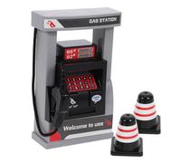 GARIOUANS 2set Stazione Servizio Simulata Per Ragazzo Pompe Benzina e Coni Stazione Servizio Automatica in Miniatura Giocattolo Educativo Per Casa Delle Bambole e Gioco Ruolo