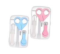 GARIOUANS 2sets Kit Manicure Ragazzo Ragazza Ragazza Tagliaunghie Forbici e Pinzetta Set Strumenti per Cura Unghie Ragazzo Scatola di Imballaggio