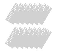 GARIOUANS 2sets Tabella Altezza Ragazzo Parete in Plastica Righello Altezza Riutilizzabile Piedi Stencil Misurazione Decorativo Scala Per Monitorare