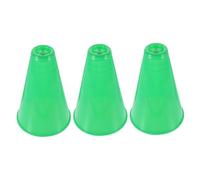GARIOUANS 3 Pezzi Megafono da Cheerleading in Plastica Verde Leggero e Portatile per Giochi Sportivi all Aperto Accessorio per Festa e Attività di Tifo con Voce Chiara e Potente