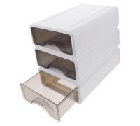 GARIOUANS 3 pezzi Organizer Scrivania Impilabile per Cosmetici e Oggetti Vari Scatola Desktop Piccola e Pratica Facile per e Bagno