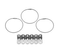 GARIOUANS 3 Set Fissaggi Sicurezza Mobili Kit Ribaltamento Metallo per Mobili Staffe e Cinghie da Parete per Librerie e Armadi Installazione Rapida e Design Contemporaneo