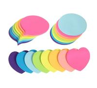 GARIOUANS 30 Fogli Blocchetti Memo Adesivi Mini Note Autoadesive Colorate con Forte per Scuola per Blocco per Ispirazionali e Organizzazione Studio