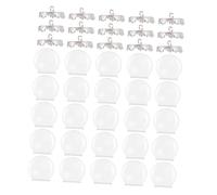 GARIOUANS 30 Pezzi Palla Di Vetro Vuota Da 25mm Con Ciondolo a Sfera Argento Corona, Kit Gioielli Fai Da Te Per Creazioni Artigianali e Regali Personalizzati