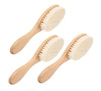 GARIOUANS 3pezzi Per in Legno Per Ragazzo Ragazza Ragazza e Ragazzo Piccoli Con Setole Morbide Per Del Capelluto Design Ergonomico Facile Usare Per Genitori Adatto Per Pulizia Del Bagno