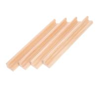 GARIOUANS 4 Base in Legno per Domino Supporto Elegante per Tessere e Lettere Vassoio da Tavolo Decorativo Educativo e Apprendimento Alfabetico Resistente e Versatile