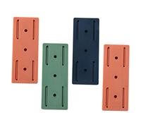 GARIOUANS 4 pezzi Fissatore per Ciabatta da Parete Supporto Adesivo Punzonatura Organizzatore Prese Multiple e Adatto Superfici Lisce come Vetro Legno e Marmo Colore Casuale Colore Casuale