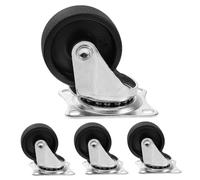 GARIOUANS 4 pezzi Ruote per Sedie Ufficio con Freno Rotelle Piroettanti in Nylon per Mobili Sostituzione per Casters Mobili Multifunzionali