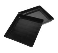GARIOUANS 4 Pezzi Sottovasi Quadrati per Vasi Piante in Plastica PP Vaschette Antigoccia Resistenti per Piante e Vasi da per Balcone e Facili da Pulire e Riutilizzabili