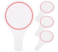 GARIOUANS 4 pezzi Tabellone Segnapunti Monofacciale Cancellabile Lavagna Voto Portatile per Giochi in Famiglia e Quiz Materiale Resistente Facile