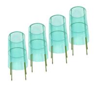 GARIOUANS 4 Set Protezioni Piante da Giardino Pieghevoli con Supporto Gabbie Protettive Antivento per Orto e Serra Coperture Antigelo per Verdure e Piantine Sensitive