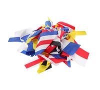GARIOUANS 40 pezzi Bandiere Nautiche Segnali Internazionali Bandiere Codice Segnali Resistente e Portatile Completo per Barca Nave e Decorazione Tema Nautico