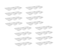 GARIOUANS 40 Pezzi Palette per Pittura in Plastica Bianca con Pozzetti Rettangolari Vassoio per Miscelare Colori Acquerello e Pigmenti Strumento Professionale Leggero per Artisti e Te