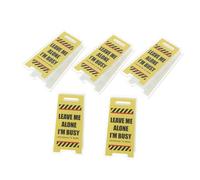 GARIOUANS 5 pezzi Portamemo Divertenti in Acrilico Segnali da Tavolo Istruttivi e Clip per Appunti Accessori Ufficio Spiritosi per Scrivanie di Insegnanti e Professionisti